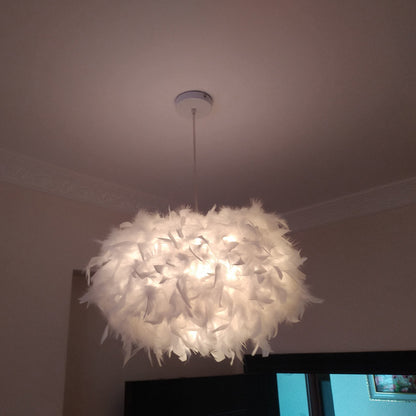 Simple Modern Feather Ceiling Lamps