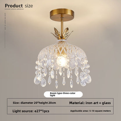 French Retro Crystal Chandelier Light