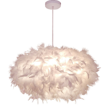 Simple Modern Feather Ceiling Lamps